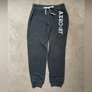 dark gray aeropostale sweatpants